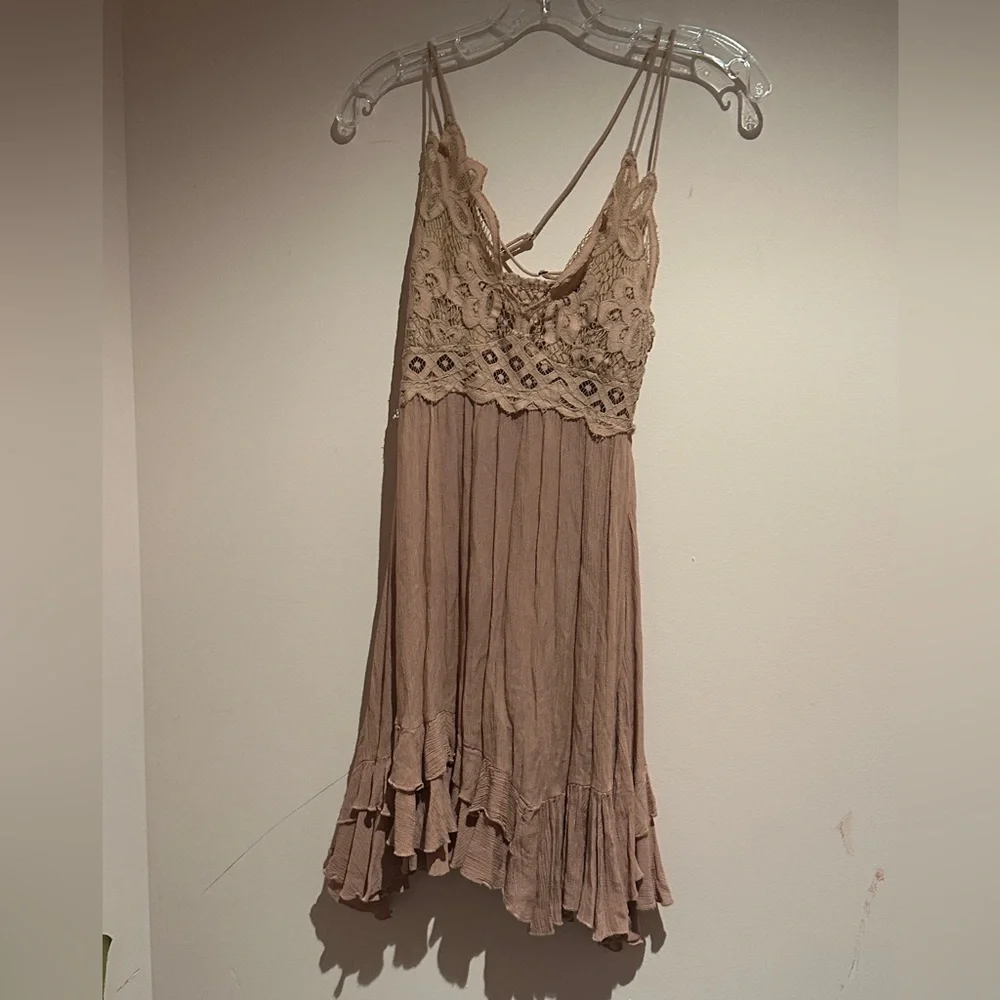 Free People dusty rose dress